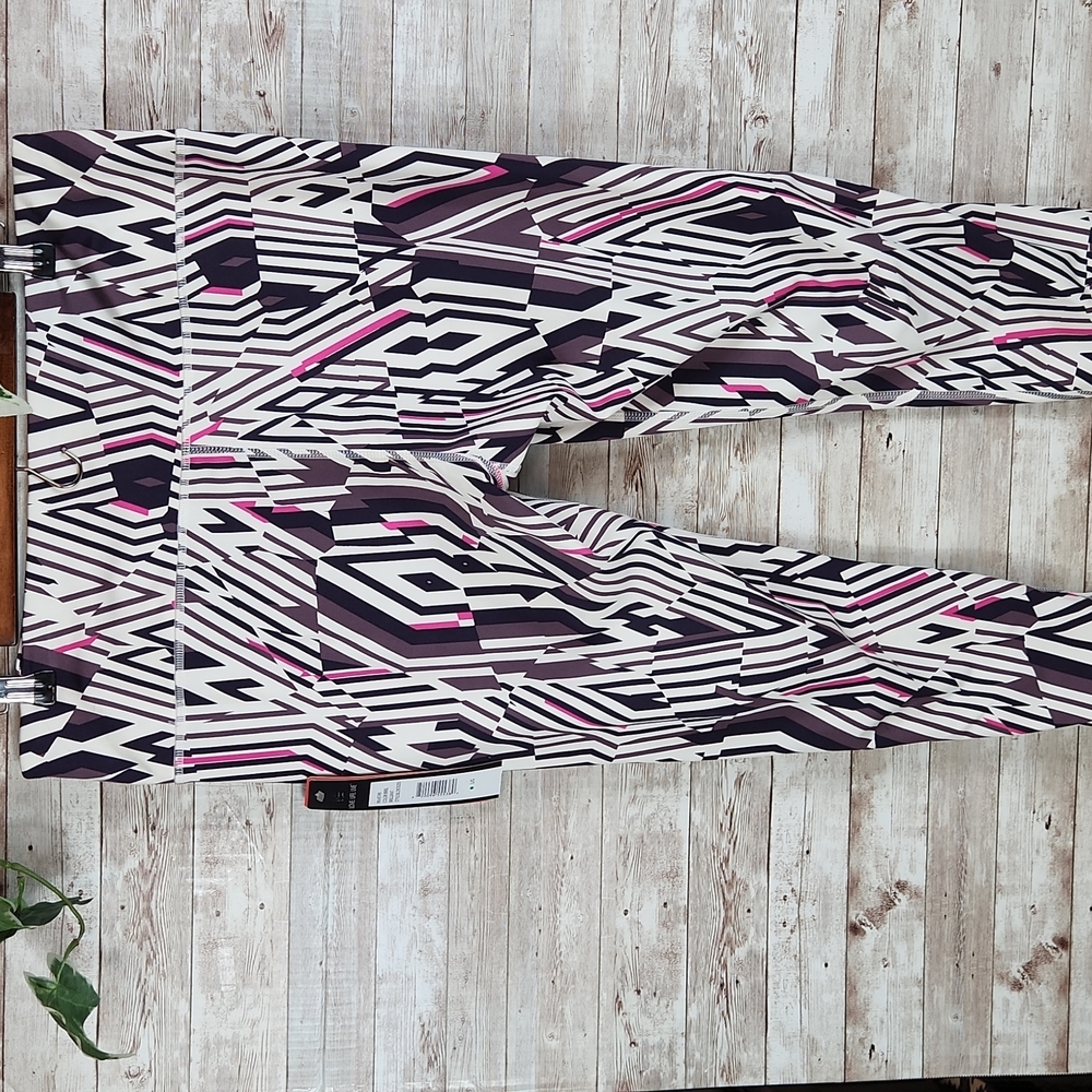 NWT, Love, Life, Live, Women's Multicolor yoga pants7/8 Length high rise, Sz L/G - Picture 4 of 9